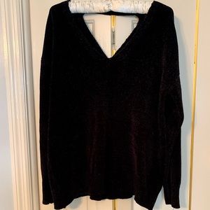 Black Chenille New Directions Sweater